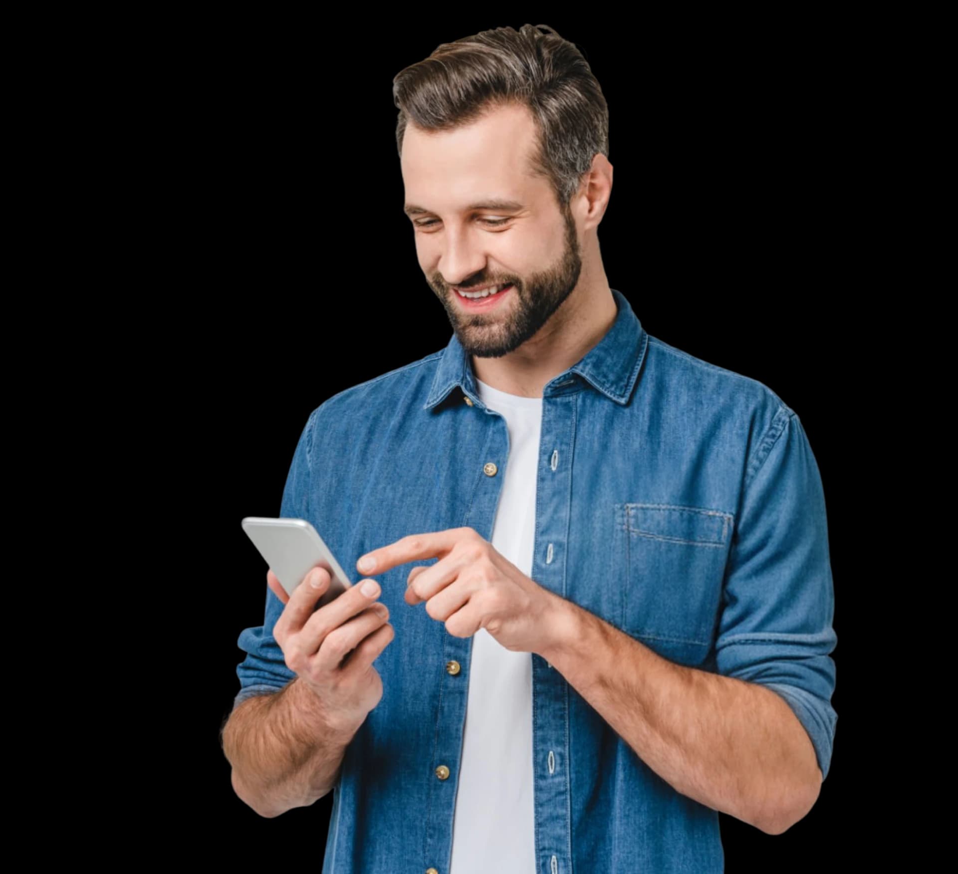Person using phone