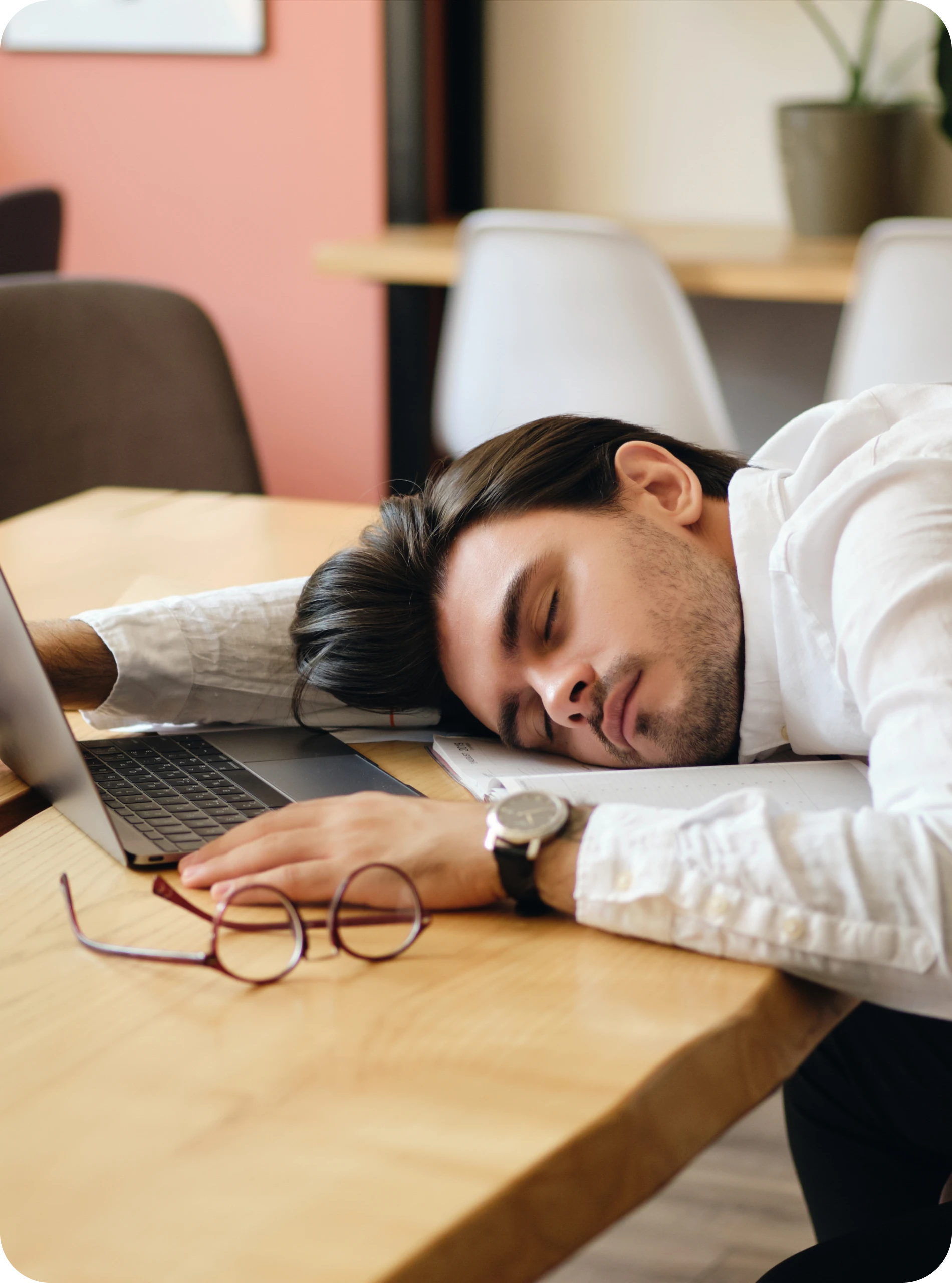 Person receiving compassionate virtual life stress support