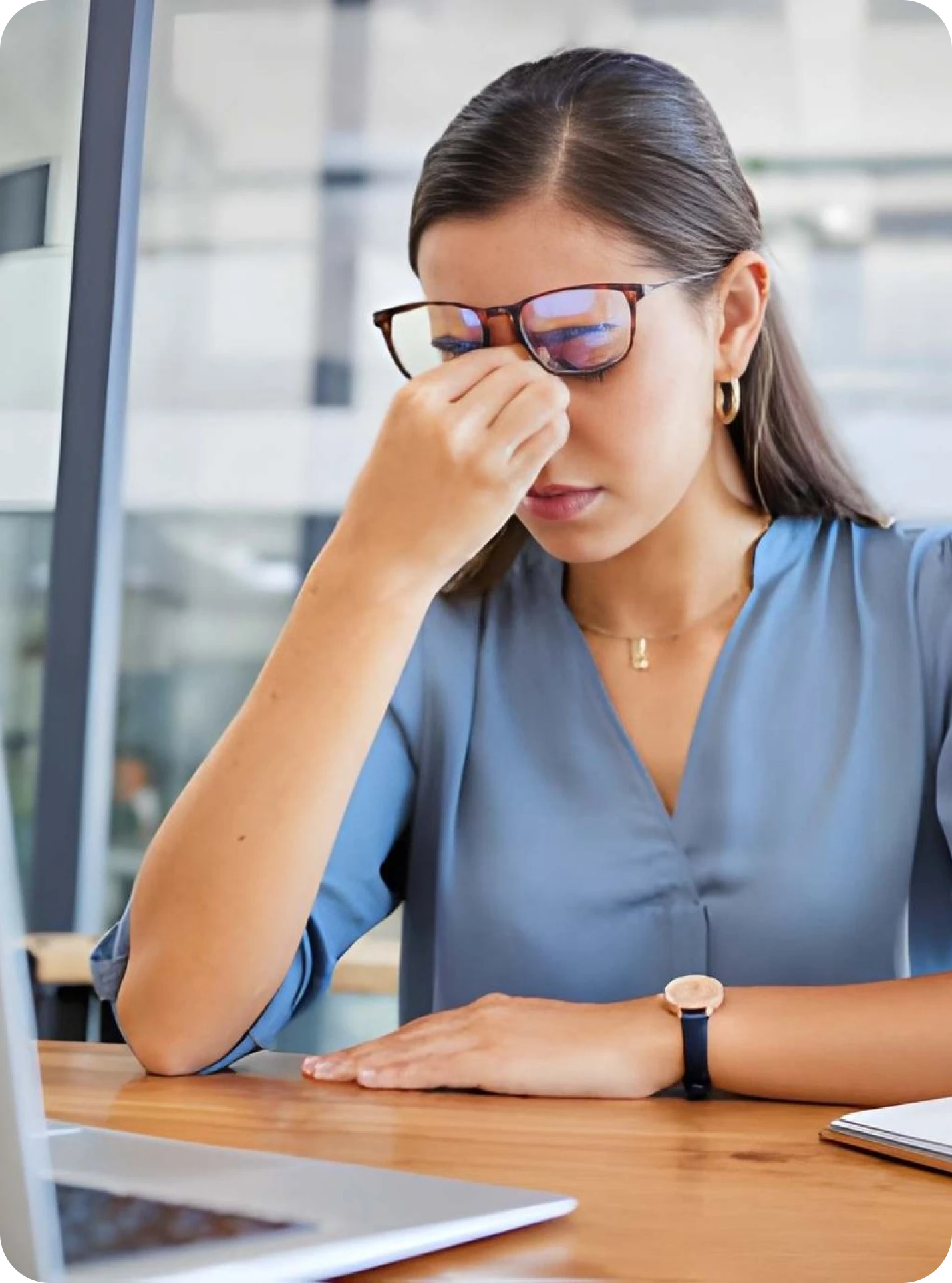 Person receiving virtual anger management support from a physician