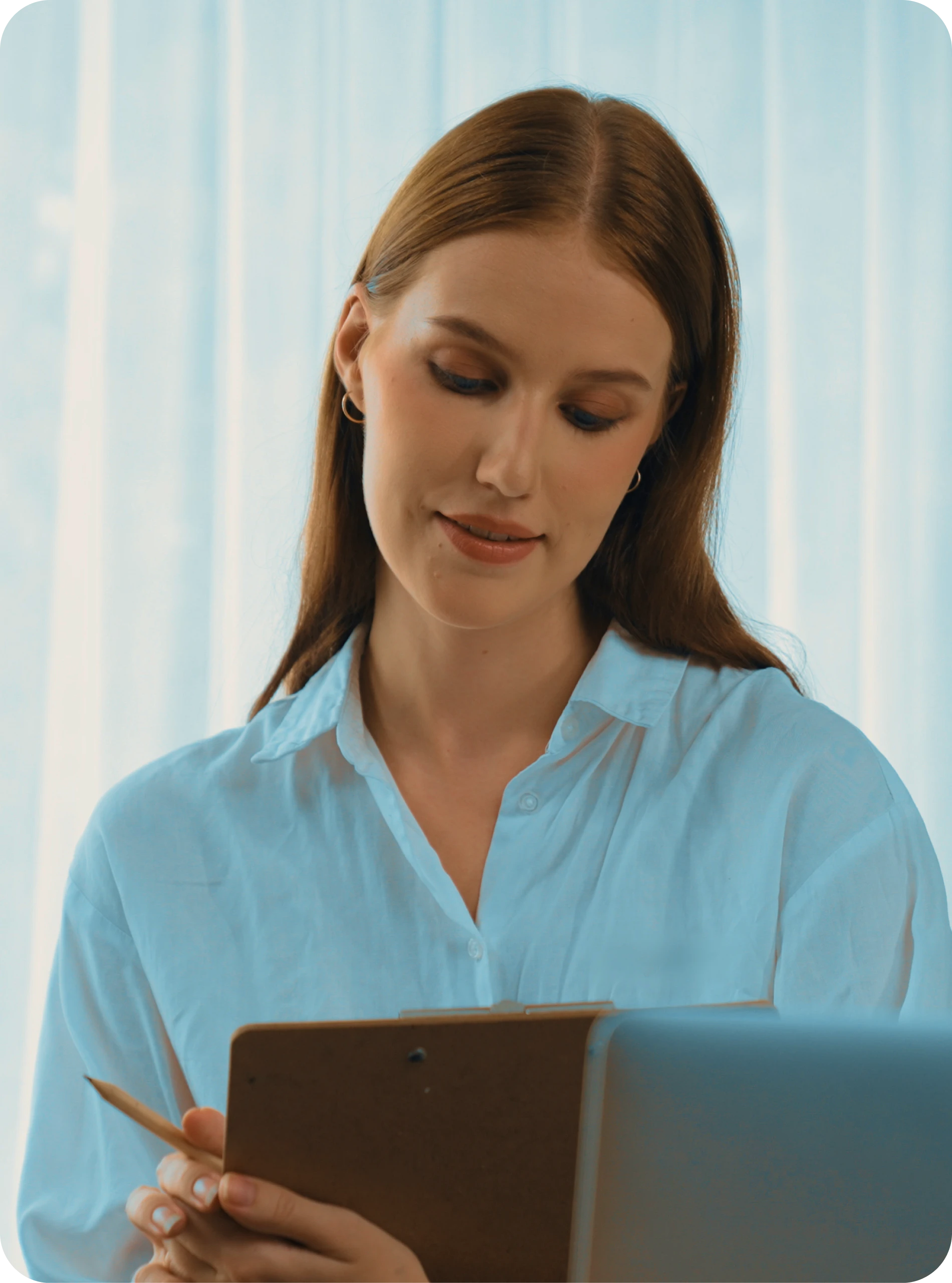 Person receiving compassionate virtual bipolar disorder support