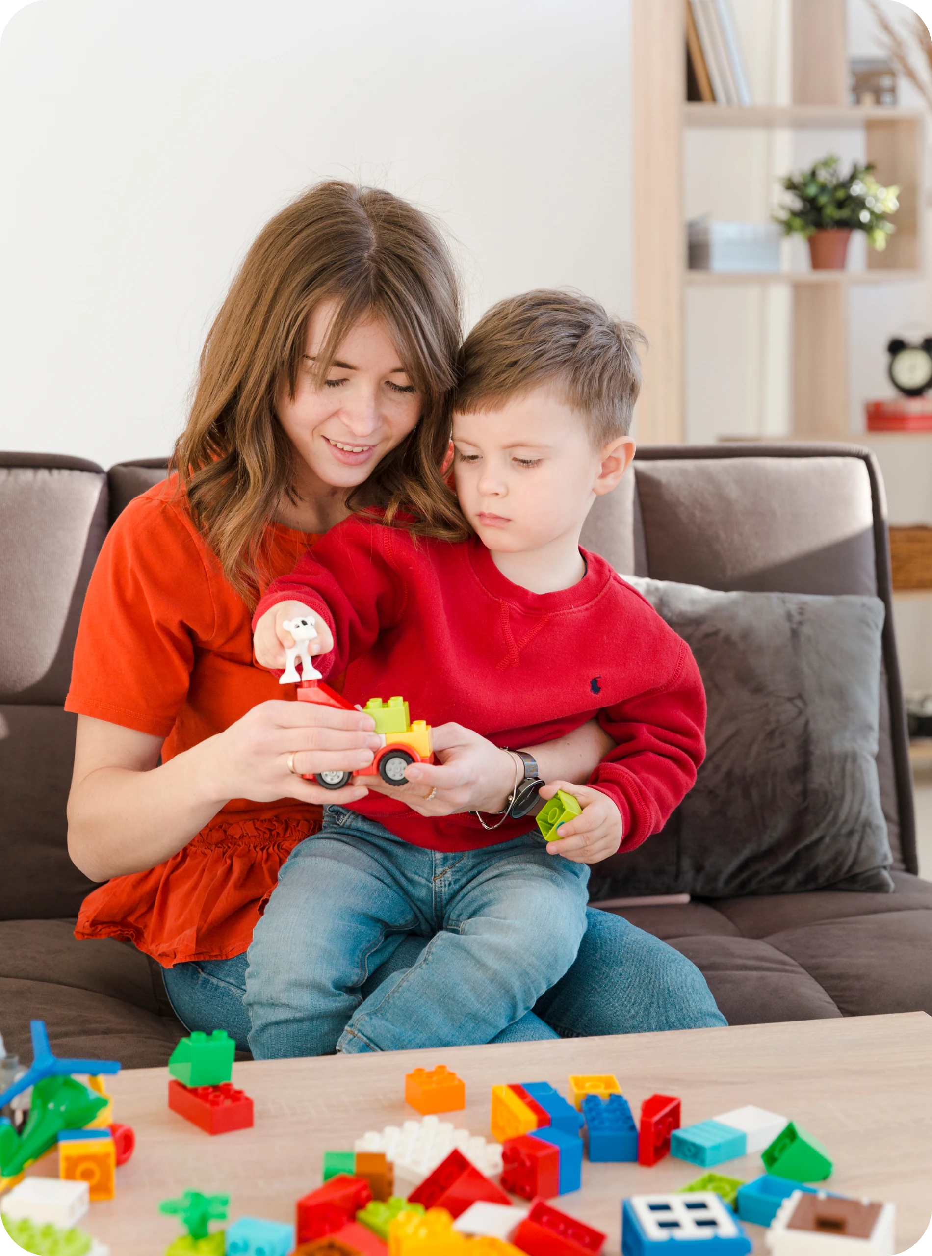 Child receiving compassionate virtual mental health support