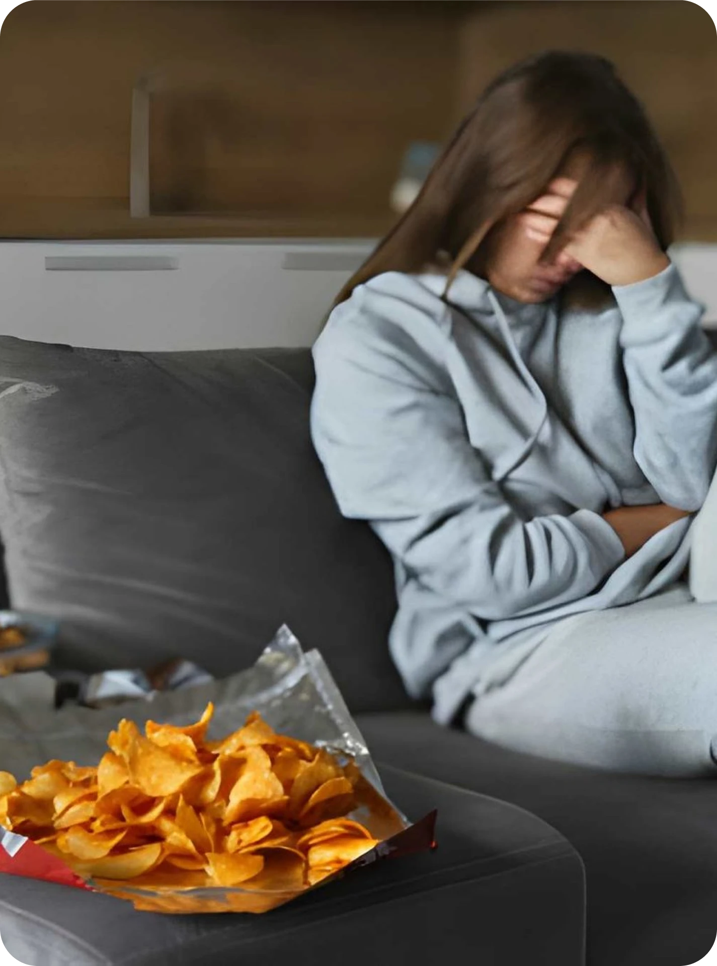Person receiving compassionate eating disorder support
