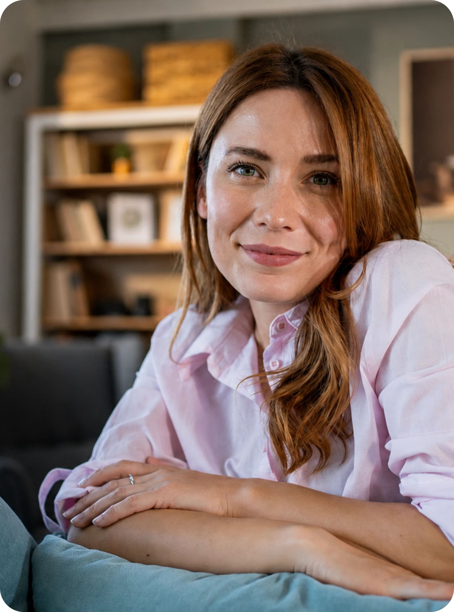 Person receiving compassionate virtual grief support
